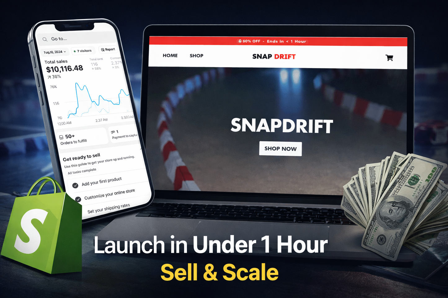 Fully optimized Shopify store + TikTok ads example